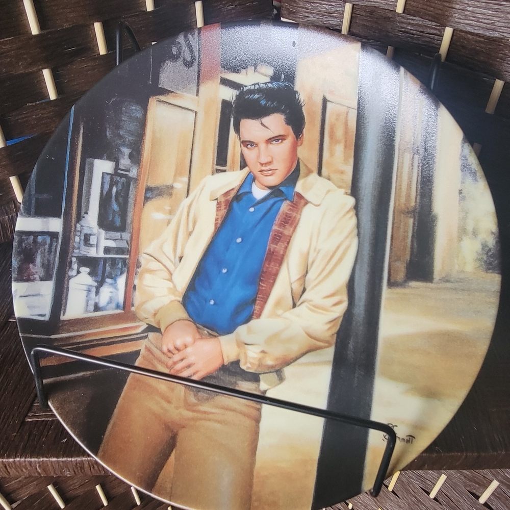 Vintage Style Decorative Plate with Portrait